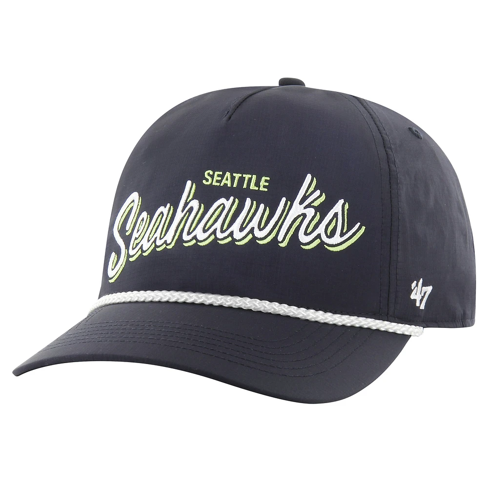 Casquette réglable '47 College Navy Seattle Seahawks Fairway Hitch brrr pour hommes