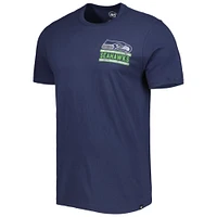 T-shirt '47 College Navy Seattle Seahawks Open Field Franklin pour homme