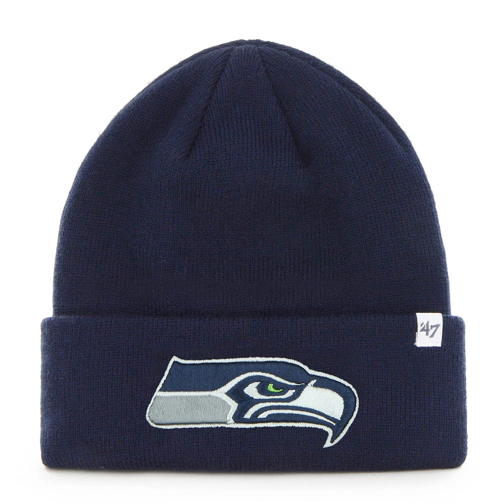 Bonnet en tricot à revers pour homme '47 College Navy Seattle Seahawks Primary