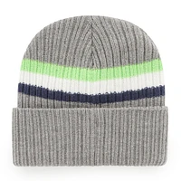 Bonnet en tricot gris à revers Seattle Seahawks Highline '47 pour hommes