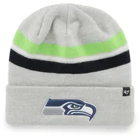 Lids Seattle Seahawks '47 Rexford Cuffed Knit Hat with Pom - Graphite