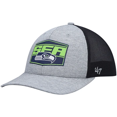 Casquette '47 Heathered Grey/College Navy Seattle Seahawks Motivator Flex pour homme