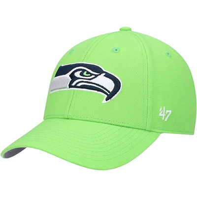 Casquette ajustable '47 Seattle Seahawks MVP vert fluo pour homme