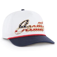 Men's '47 White Seattle Seahawks Patriotic Overhand Hitch Adjustable Hat