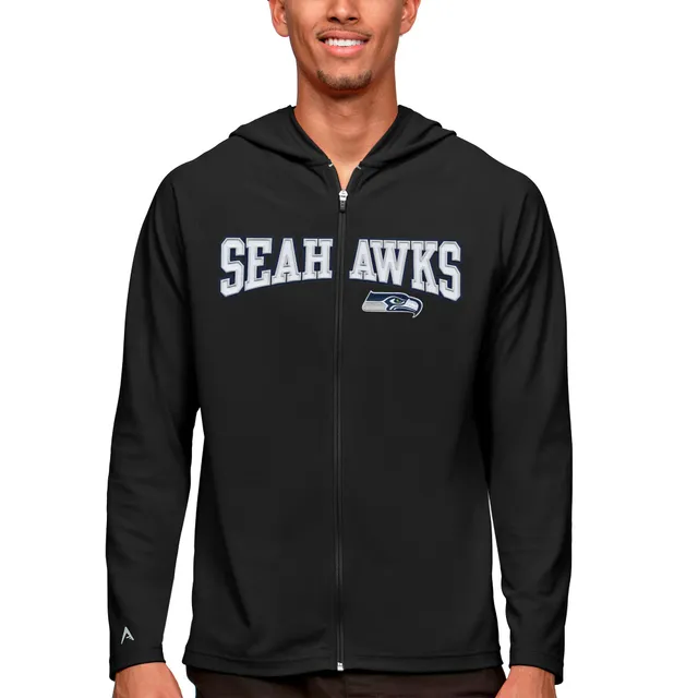 Men's Nike College Navy Seattle Seahawks Performance Full-Zip Hoodie Size: Large