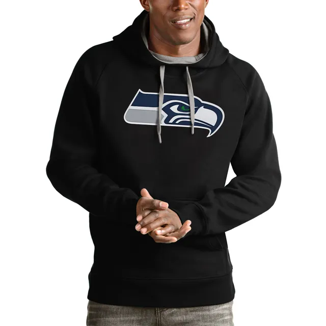 Nike Seattle Seahawks Gridiron Full Zip Cotton Hoodie - Heather Black