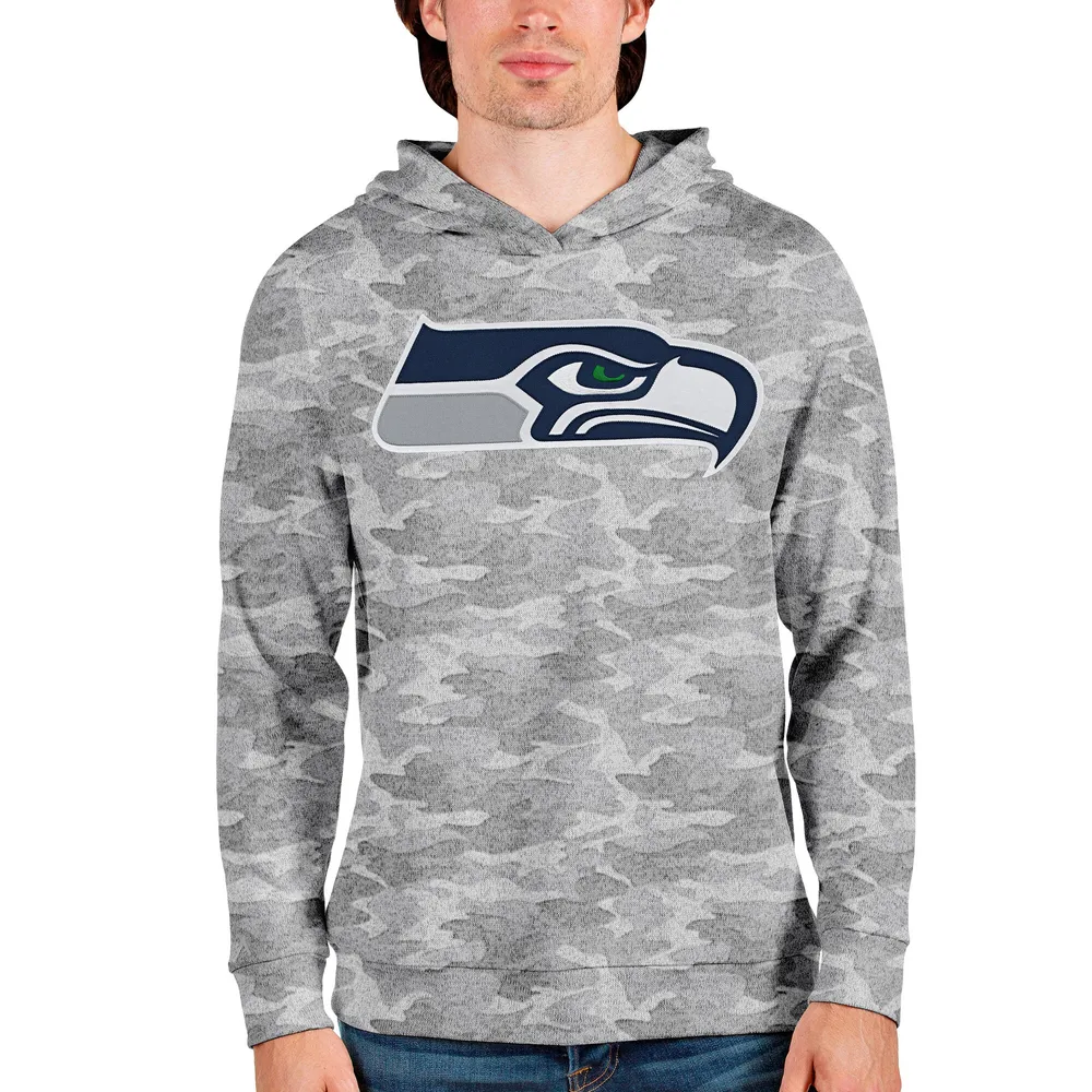 Lids Seattle Seahawks Antigua Victory Pullover Hoodie - Heather Gray