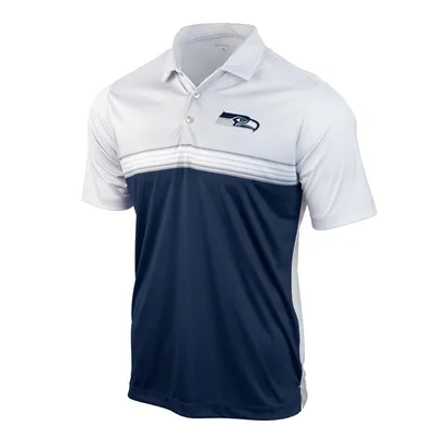 Lids Seattle Seahawks Big & Tall Fade Polo - White/College Navy