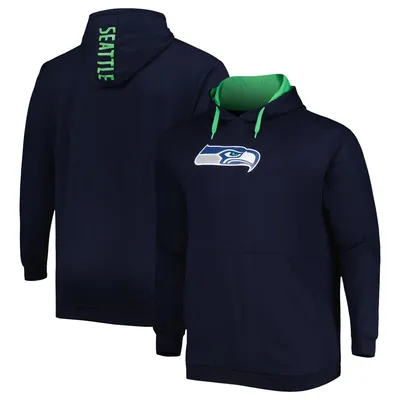 Seattle Seahawks Big & Tall Logo Pullover Hoodie - College Navy