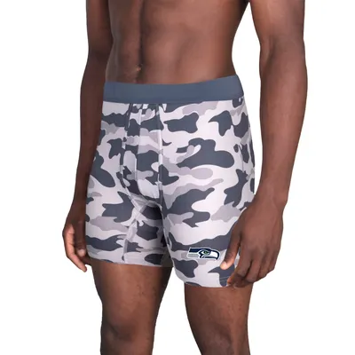 Seattle Seahawks Concepts Sport Invincible Knit Boxer Brief - Charcoal