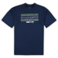 Ensemble de nuit en flanelle Big & Tall Seattle Seahawks pour homme Concepts Sport College bleu marine/vert fluo