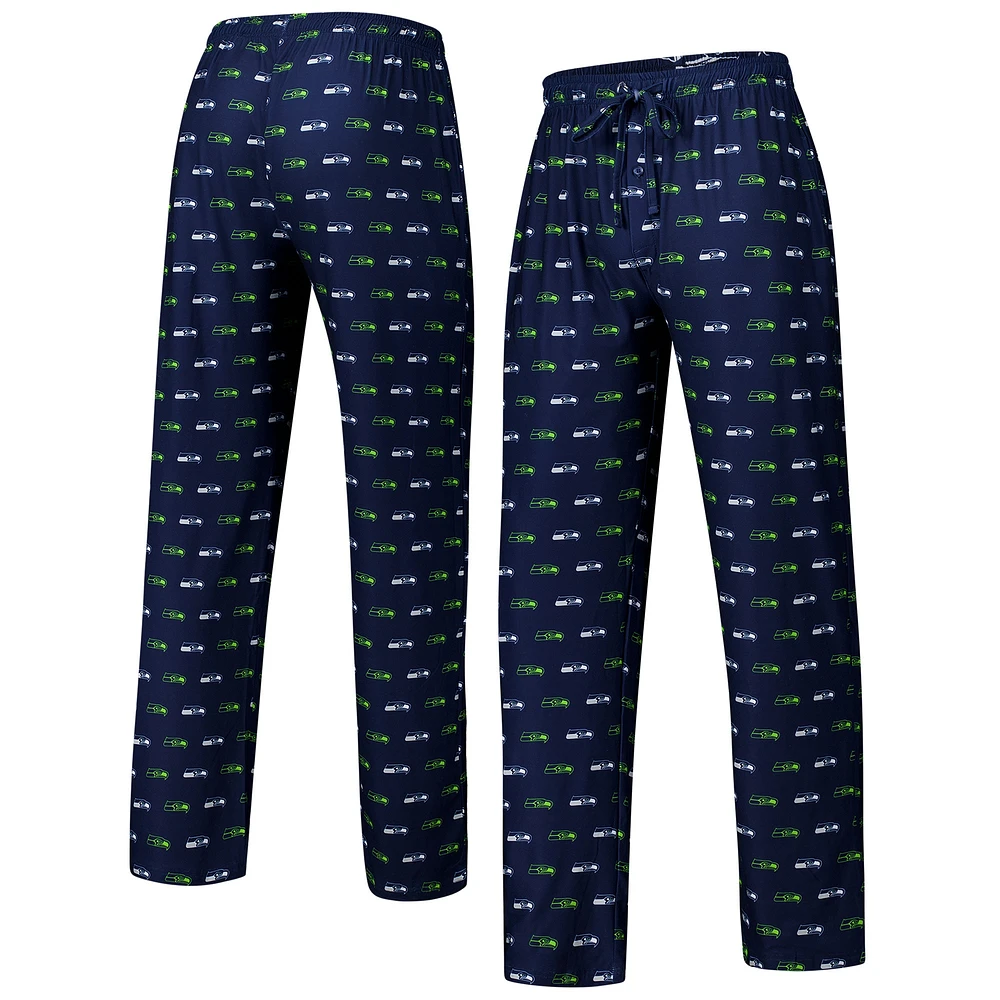 Pantalon en tricot Concepts Sport College Navy Seattle Seahawks Record pour hommes