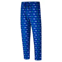 Men's Concepts Sport Royal Seattle Seahawks Record Throwback All Over Knit Pants