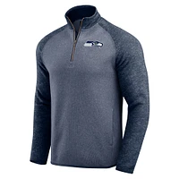 Men's Darius Rucker Collection by Fanatics College Navy Seattle Seahawks Tonal Quarter-Zip Jacket