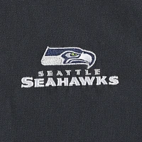 Dunbrooke Charcoal Seattle Seahawks Big & Tall Dakota Sweat à capuche en toile Veste entièrement zippée pour homme