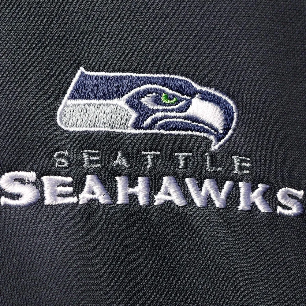 Sweat à capuche entièrement zippé pour homme Dunbrooke College bleu marine/vert fluo Seattle Seahawks Apprentice