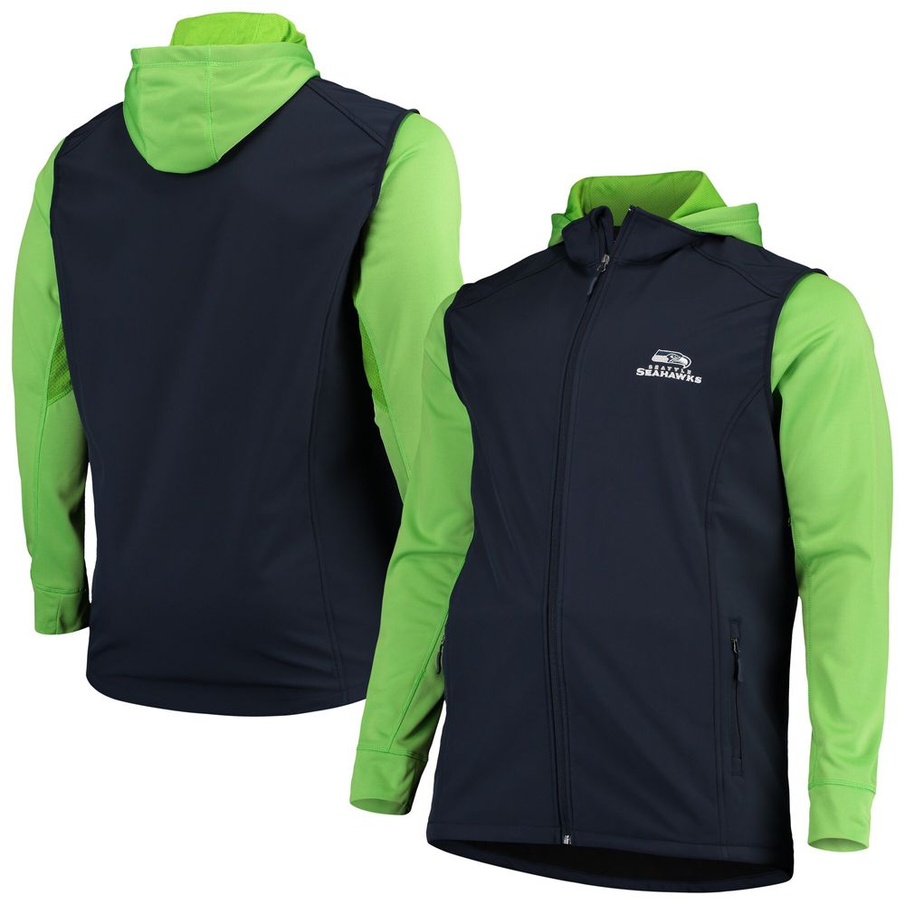 Dunbrooke Men's Dunbrooke College Navy/Neon Green Seattle Seahawks Big &  Tall Alpha Full-Zip Hoodie Jacket