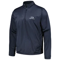 Men's Dunbrooke Navy Seattle Seahawks All-Star Tech Quarter-Zip Top