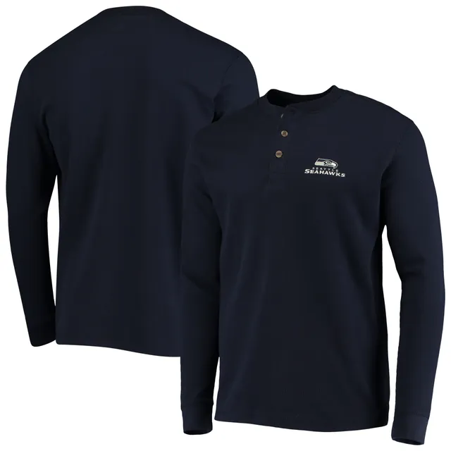 Men's Dunbrooke Charcoal Washington Commanders Logo Maverick Thermal Henley  Long Sleeve T-Shirt