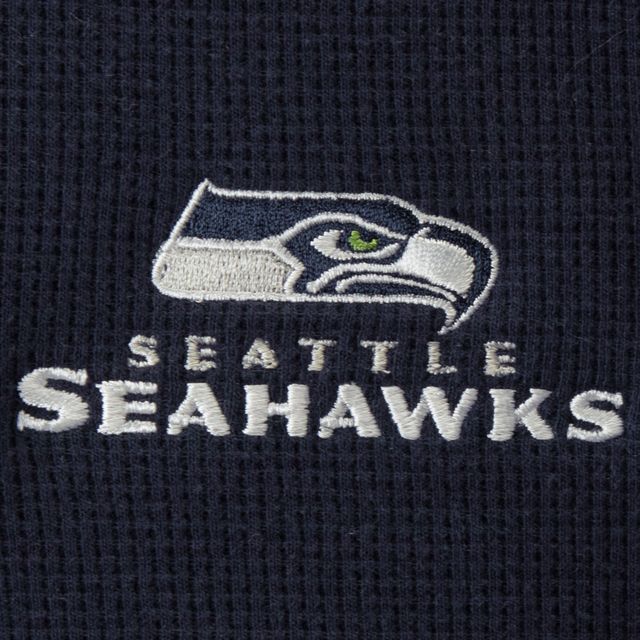 Dunbrooke Marine Seattle Seahawks Logo Maverick Thermal Henley T-shirt à manches longues pour hommes