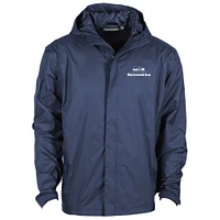 Men's Dunbrooke Navy Seattle Seahawks Tropic Waterproof Packable Full-Zip Hoodie Jacket