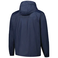 Veste à capuche entièrement zippée et imperméable Dunbrooke Navy Seattle Seahawks Tropic pour homme