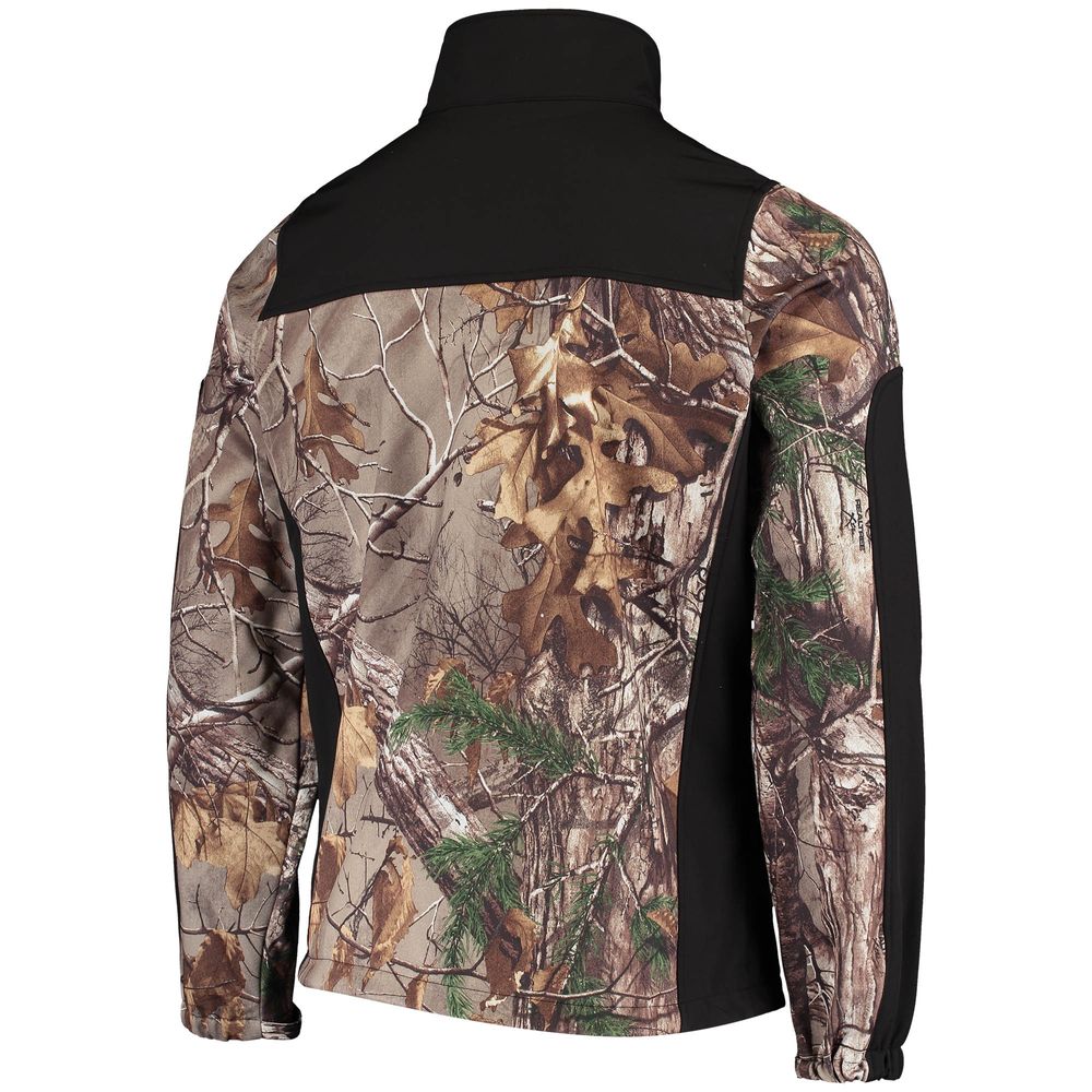 Men's Dunbrooke Realtree Camo/Black Seattle Seahawks Circle Hunter Softshell Full-Zip Jacket