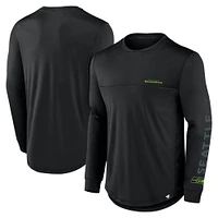 Men's Fanatics Black Seattle Seahawks Blackout Long Sleeve T-Shirt