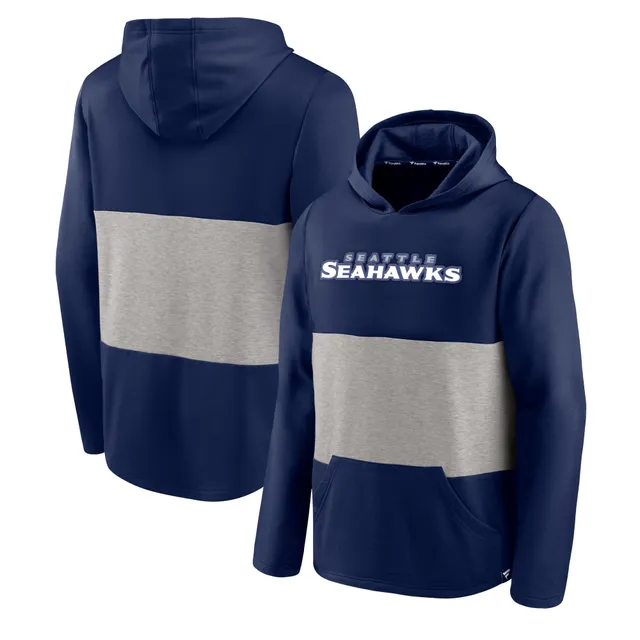 Men's Nike College Navy Seattle Seahawks Sideline Half-Zip Hoodie Size: Medium