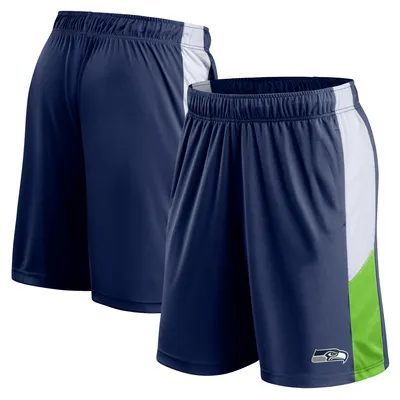 Seattle Seahawks Fanatics Branded Prep Colorblock Shorts - College Navy