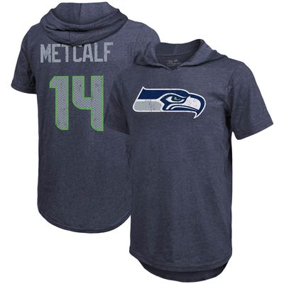 Youth DK Metcalf Neon Green Seattle Seahawks Mainliner Player Name & Number  T-Shirt