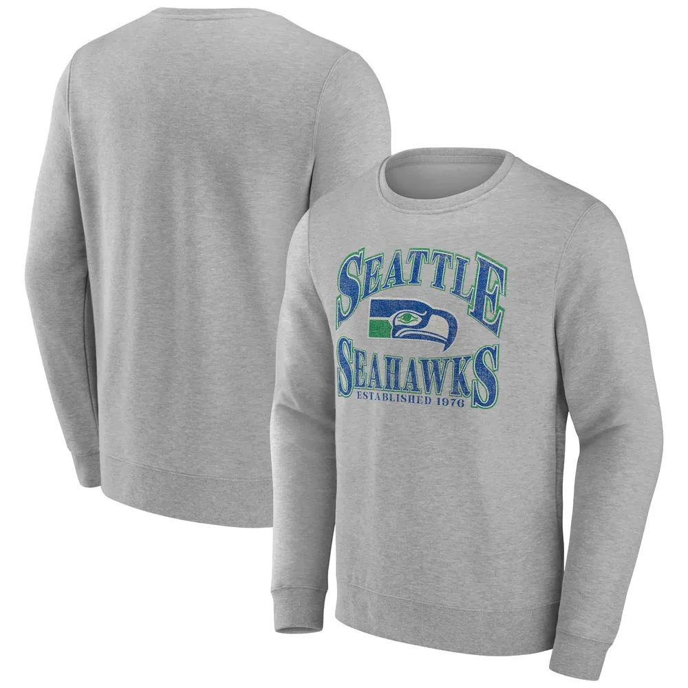 Fanatics Branded Men's Fanatics Branded Heathered Gray Seattle Seahawks  Playability - Pullover Sweatshirt