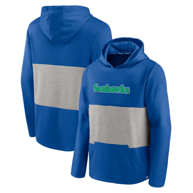 Nike Seattle Seahawks Gridiron Full Zip Cotton Hoodie - Heather Black