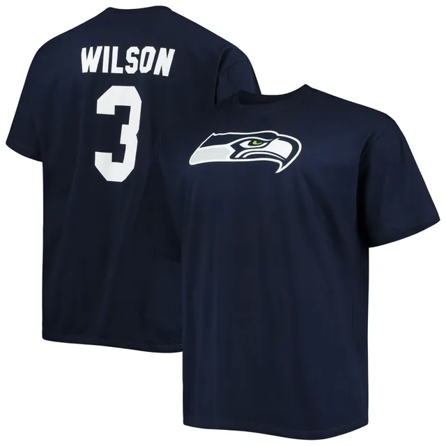 Women's Fanatics Branded Russell Wilson Orange Denver Broncos Player Icon Name & Number V-Neck T-Shirt