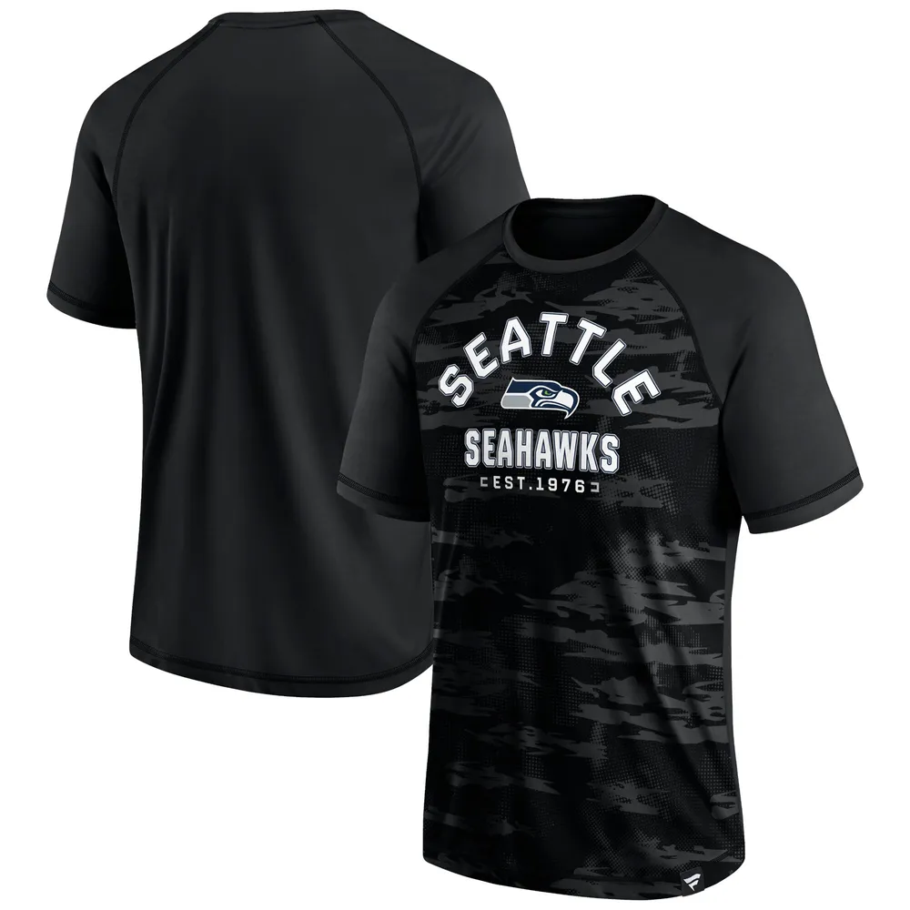 Lids Seattle Seahawks Fanatics Branded Blackout Hail Mary Raglan T-Shirt