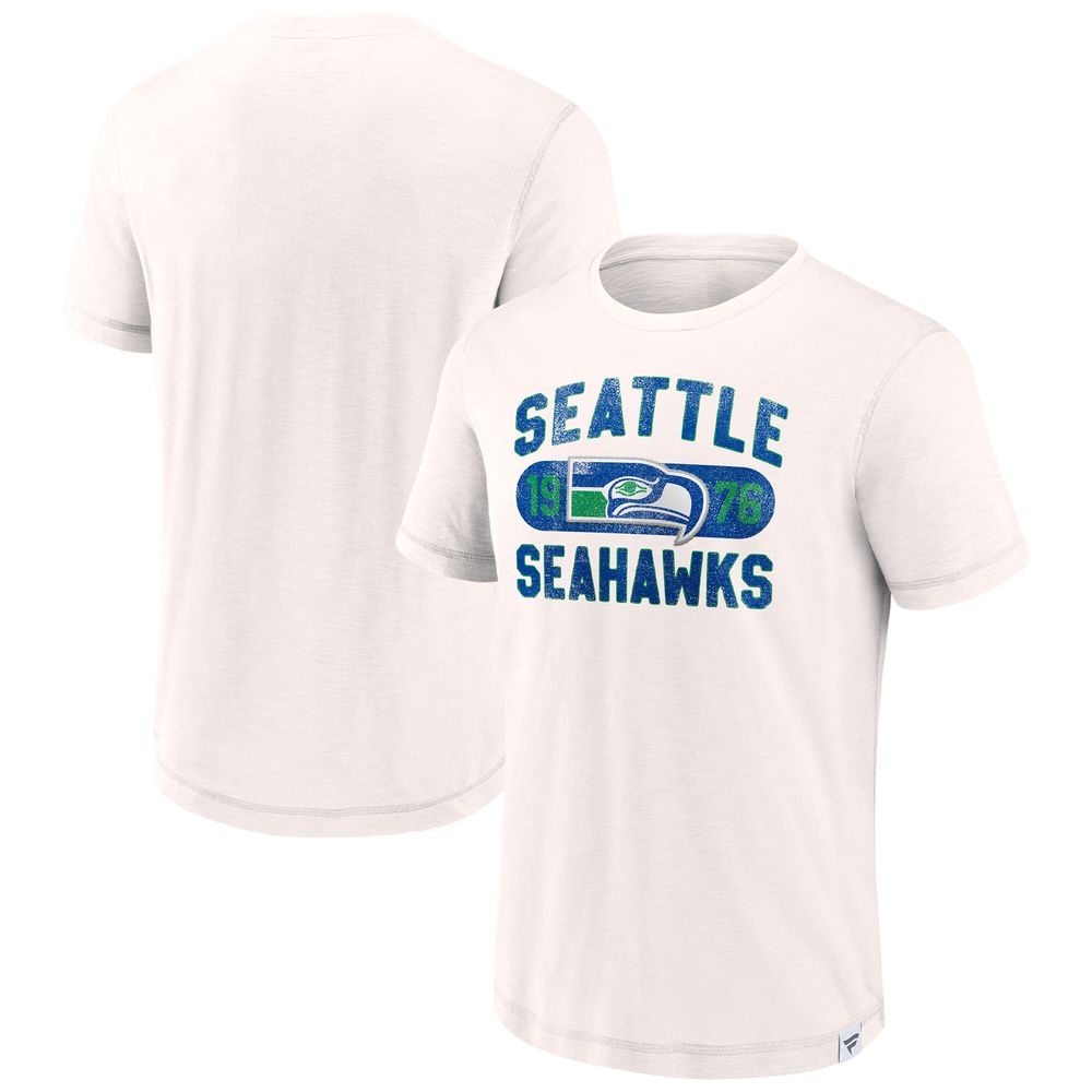 Men's Seattle Seahawks Fanatics Branded White Act Fast T-Shirt