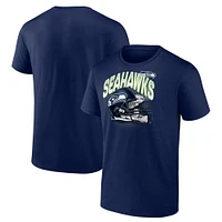 T-shirt Fanatics College Navy Seattle Seahawks pour hommes Big & Tall End Around