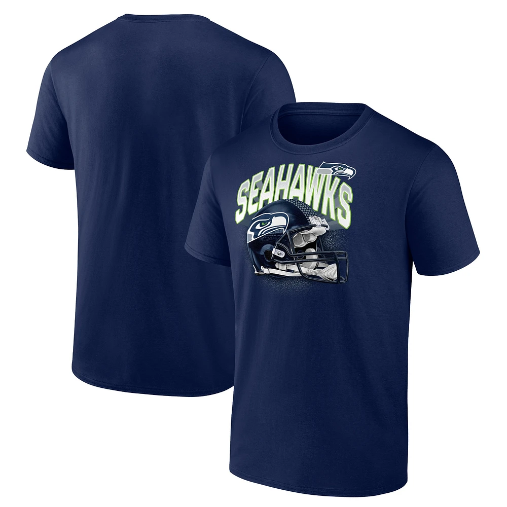 T-shirt Fanatics College Navy Seattle Seahawks pour hommes Big & Tall End Around