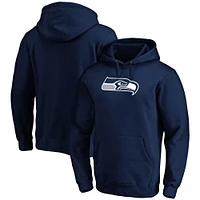 Men's Fanatics College Navy Seattle Seahawks Big & Tall Primary Logo Pullover Hoodie