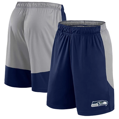 Short avec logo de l'équipe Fanatics College Navy Seattle Seahawks Big & Tall pour hommes