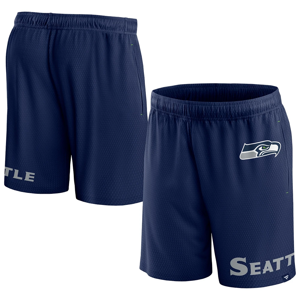 Short Clincher Fanatics College Navy Seattle Seahawks pour hommes