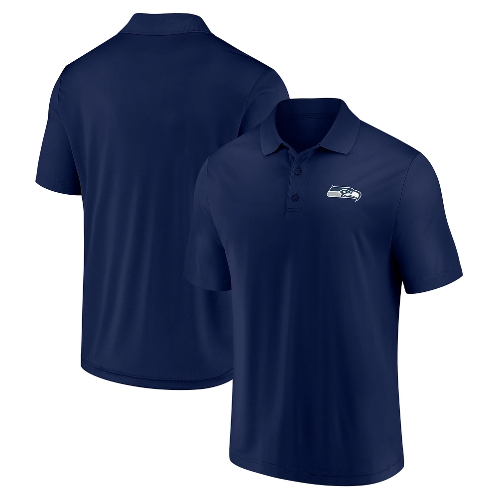 Polo à composants Fanatics College Navy Seattle Seahawks pour hommes