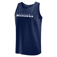 Men's Fanatics College Navy Seattle Seahawks Elements Tank Top