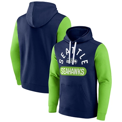 Sweat à capuche Extra Point Fanatics College Navy Seattle Seahawks pour hommes