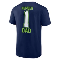 Men's Fanatics College Navy Seattle Seahawks Father's Day T-Shirt