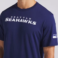 T-shirt en coton bleu marine pour homme Fanatics College Legacy des Seattle Seahawks