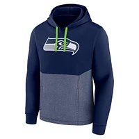 Men's Fanatics College Navy Seattle Seahawks Team Fleece Pullover Hoodie