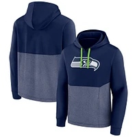 Men's Fanatics College Navy Seattle Seahawks Team Fleece Pullover Hoodie