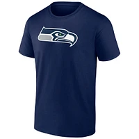 Men's Fanatics Geno Smith College Navy Seattle Seahawks Player Icon Name & Number T-Shirt