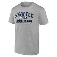 T-shirt bloquant l'écran pour hommes Fanatics Heather Grey Seattle Seahawks